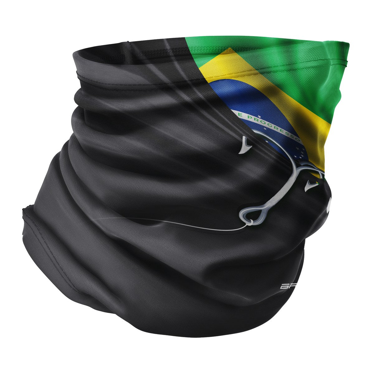 Bandana Tubeneck Brk Cinza Garateia Bandeira do Brasil com Proteção UV50