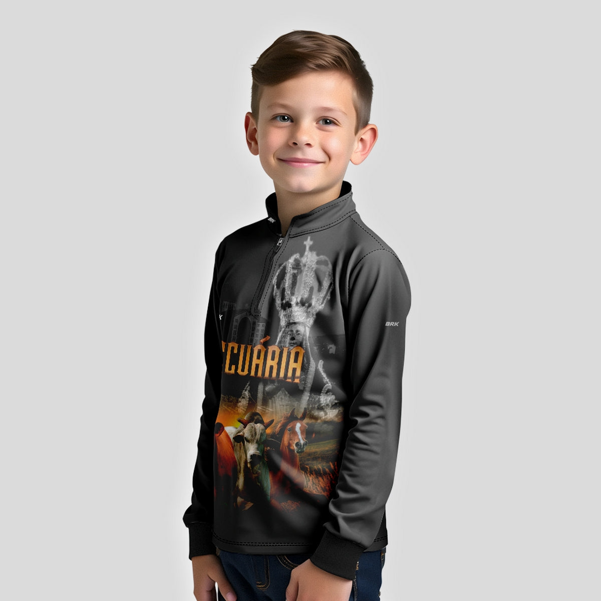 Camisa Agro Brk Nossa Senhora Pecuária com Proteção UV50+