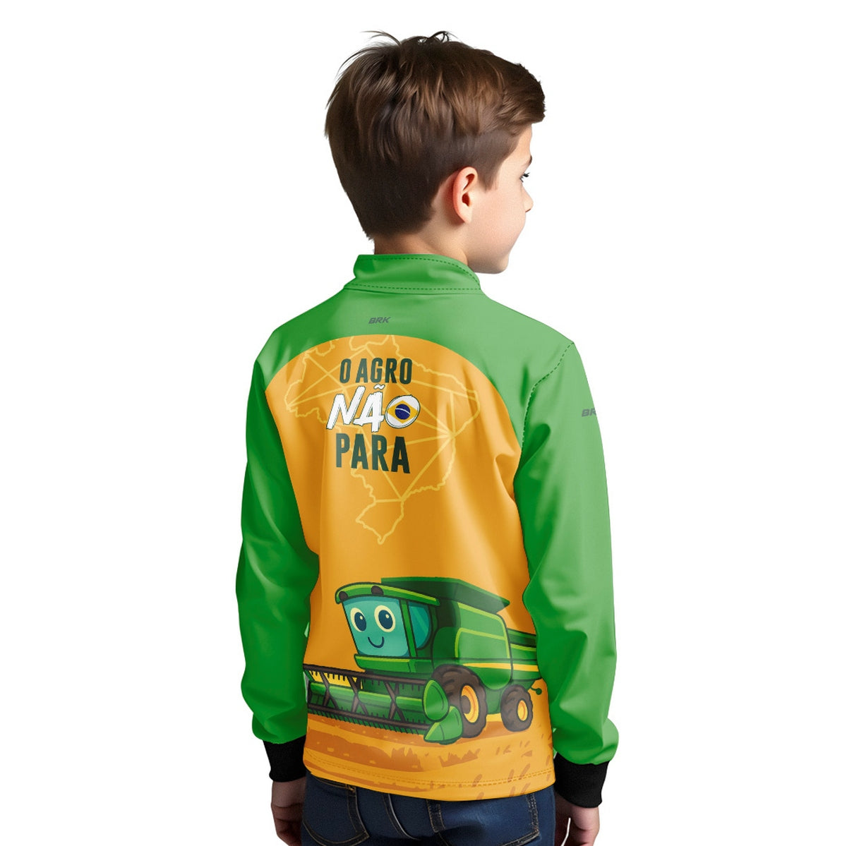 Camisa Agro Kids Brk O Agro Não Para com Proteção UV50