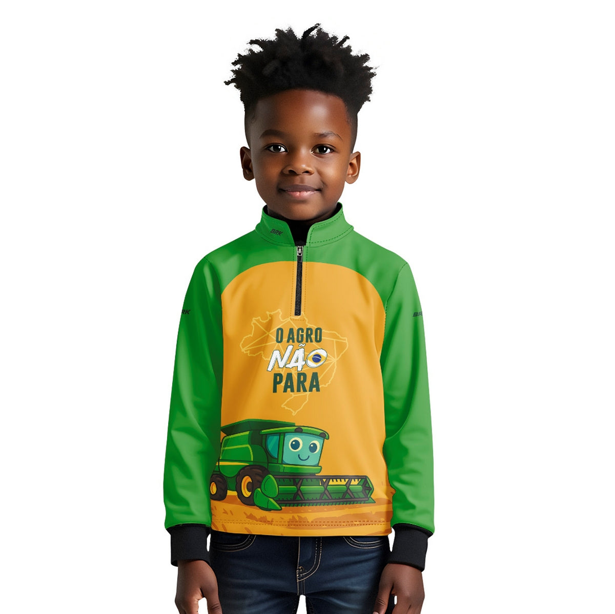 Camisa Agro Kids Brk O Agro Não Para com Proteção UV50