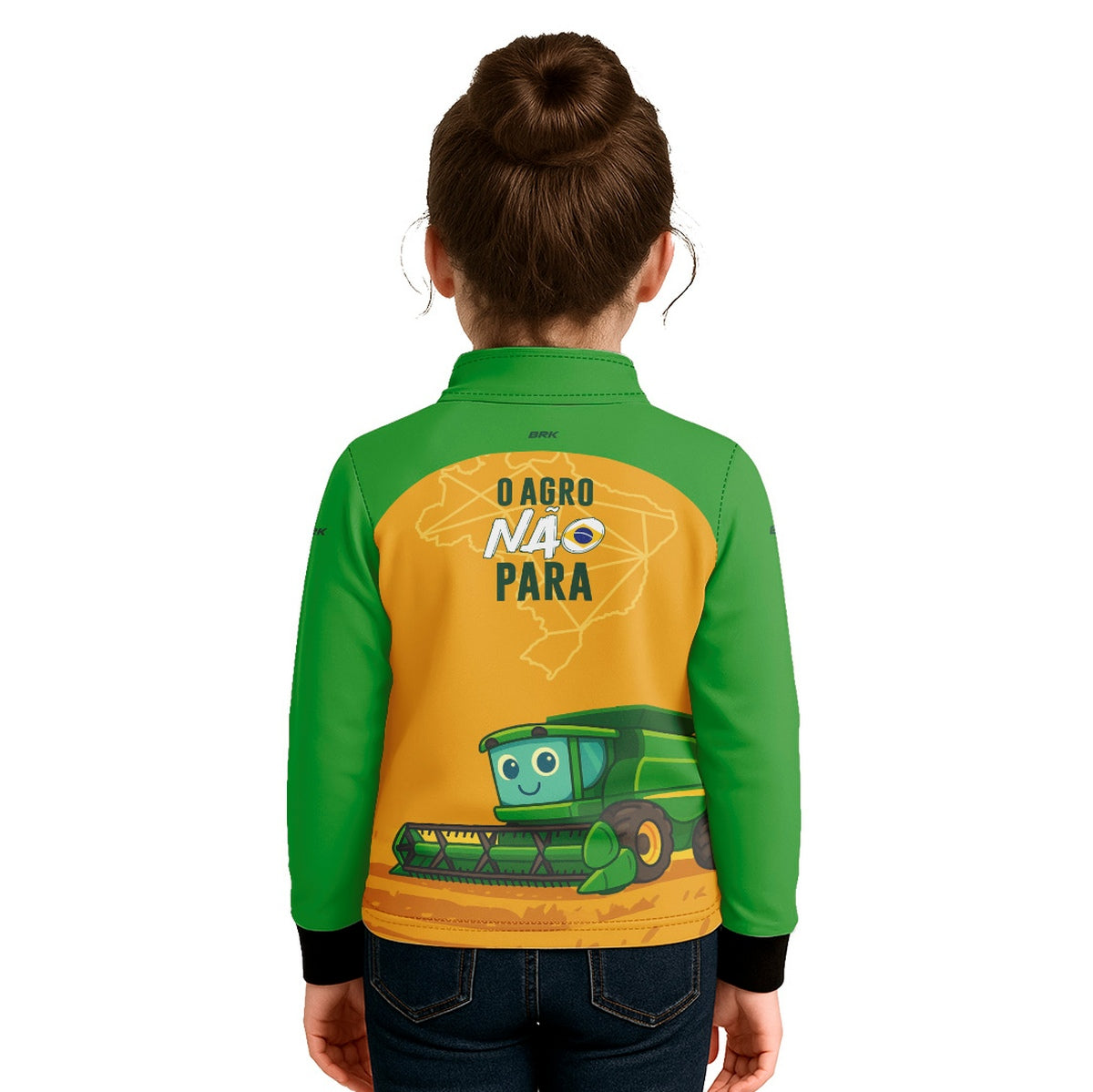 Camisa Agro Kids Brk O Agro Não Para com Proteção UV50