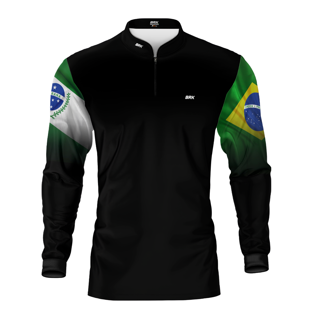 Camisa Agro Brk Paraná Brasil com Proteção Solar UV50+
