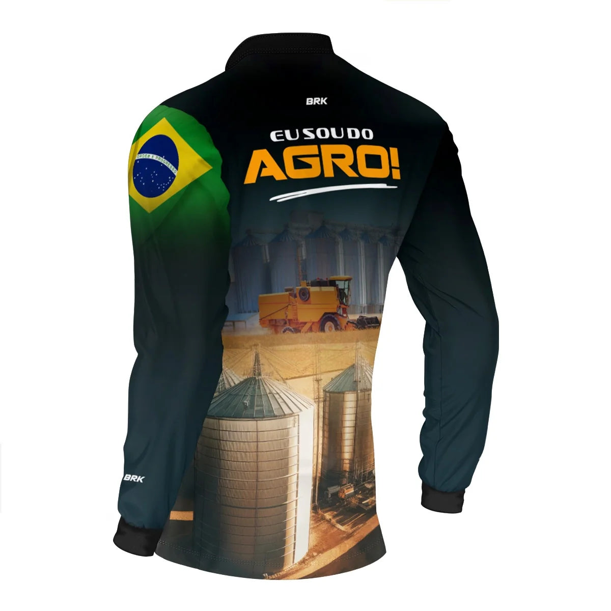 Camisa UV50 Agro Brk Eu Sou do Agro Silo de Grão