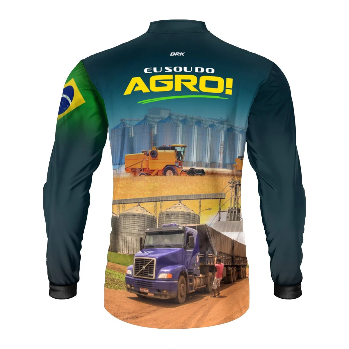 Camisa UV50 Agro Brk Eu Sou do Agro Silo de Grão 2