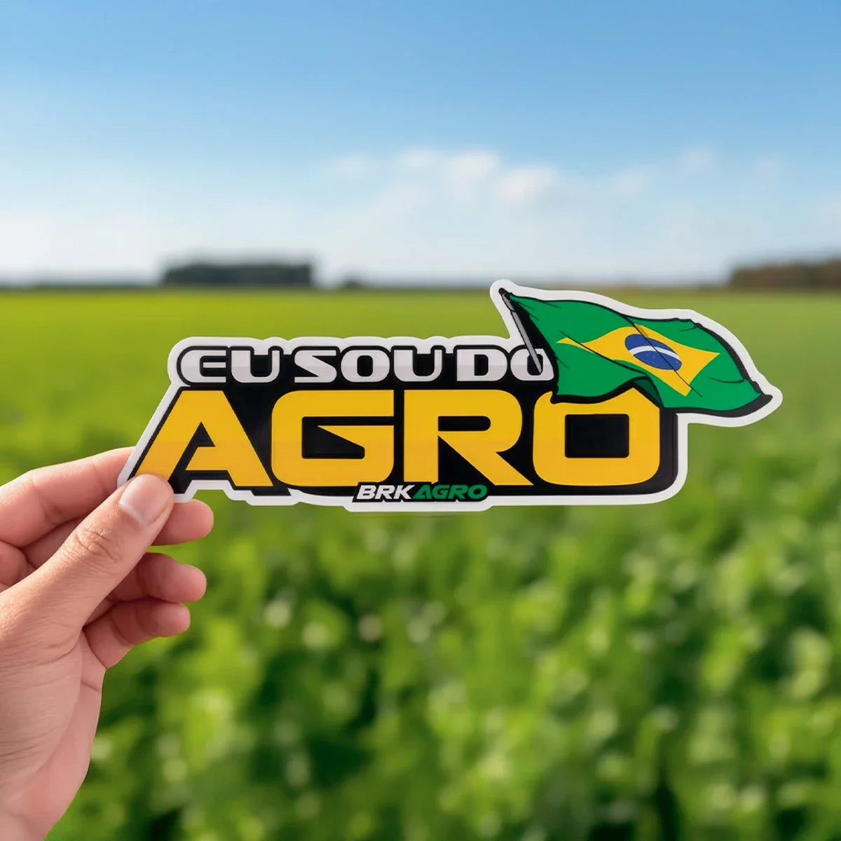 Adesivo Oficial "Eu Sou do AGRO" ( 23 cm )