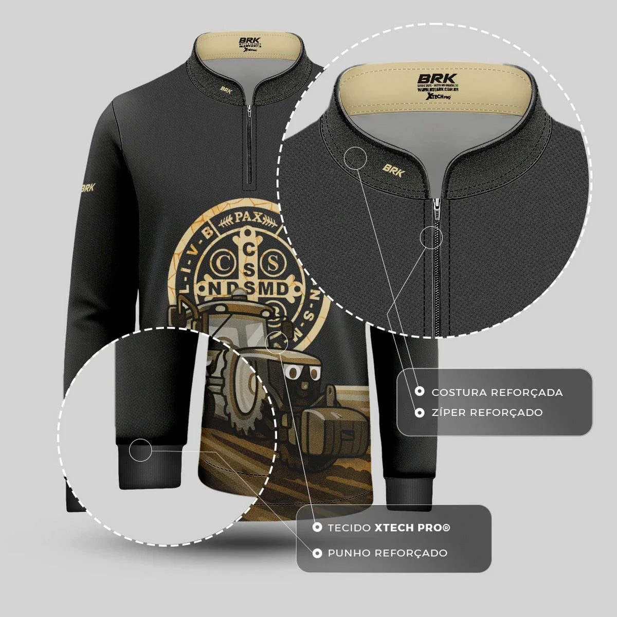 Camisa UV50 Agro Infantil Brk São Bento