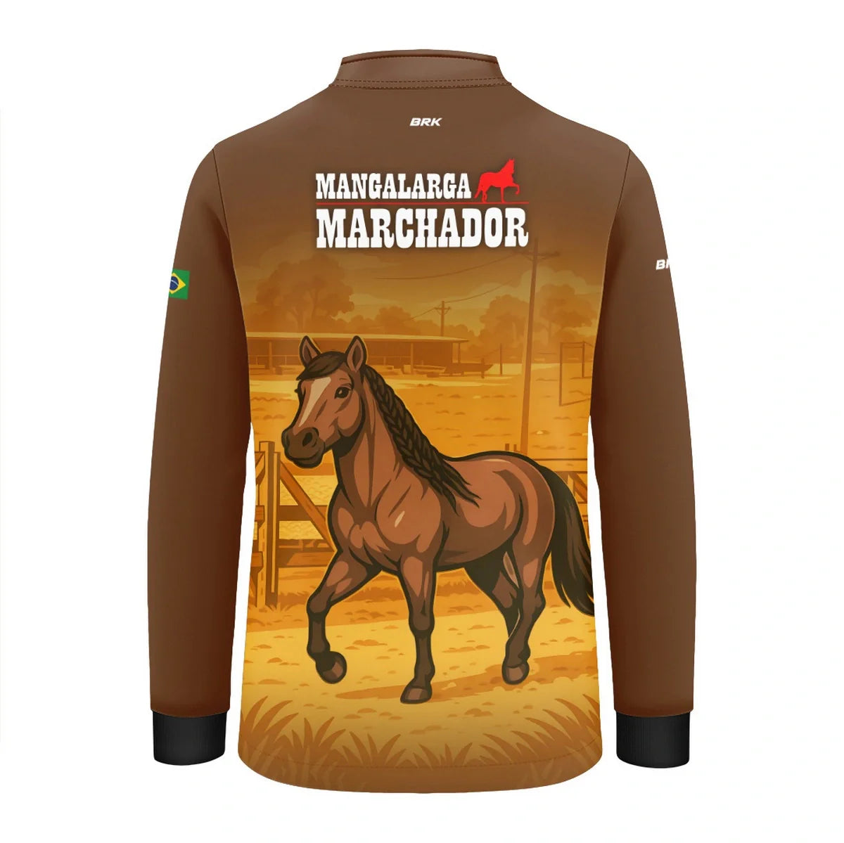 Camisa UV50 Agro Infantil Brk Mangalarga Marchador