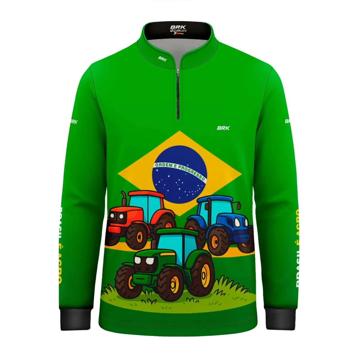 Camisa UV50 Agro Infantil Brk Tratores Brasil