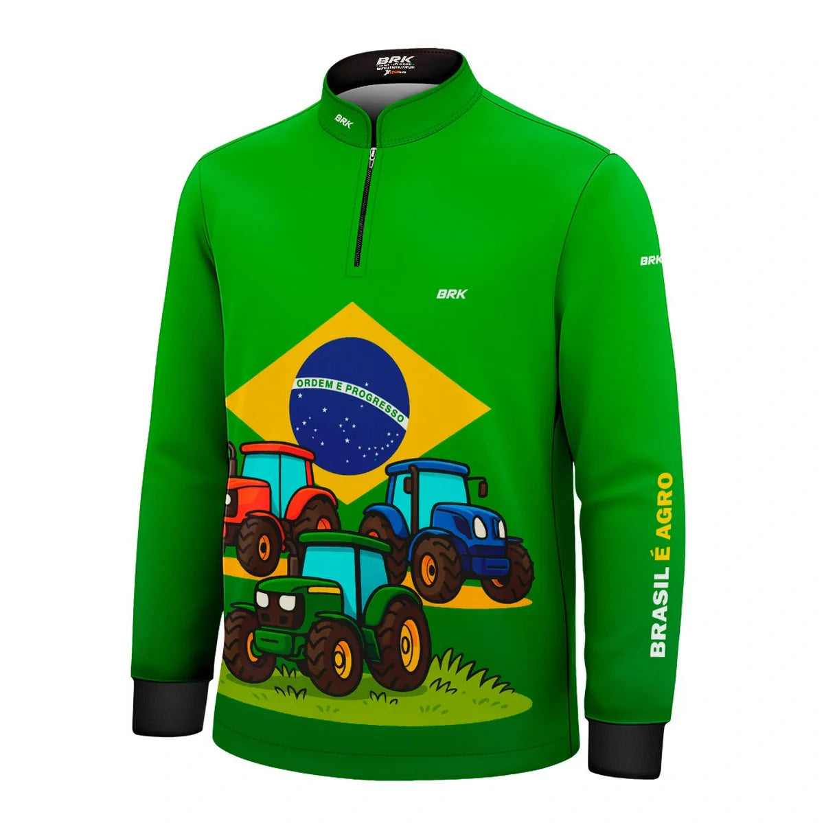 Camisa UV50 Agro Infantil Brk Tratores Brasil