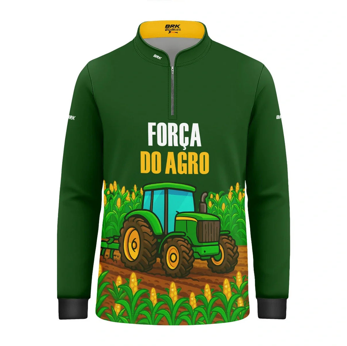Camisa UV50 Agro Infantil Brk Força do Agro Milho