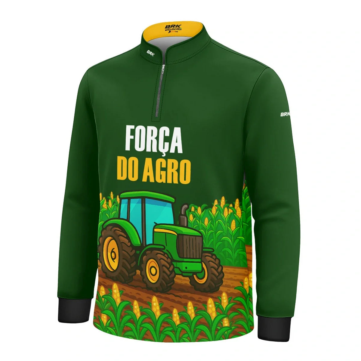 Camisa UV50 Agro Infantil Brk Força do Agro Milho