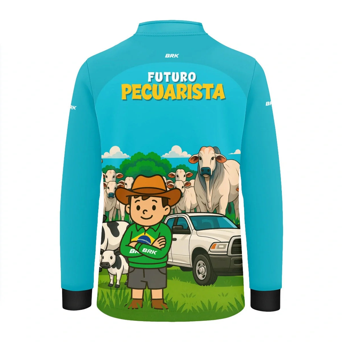 Camisa UV50 Agro Infantil Brk Futuro Pecuarista