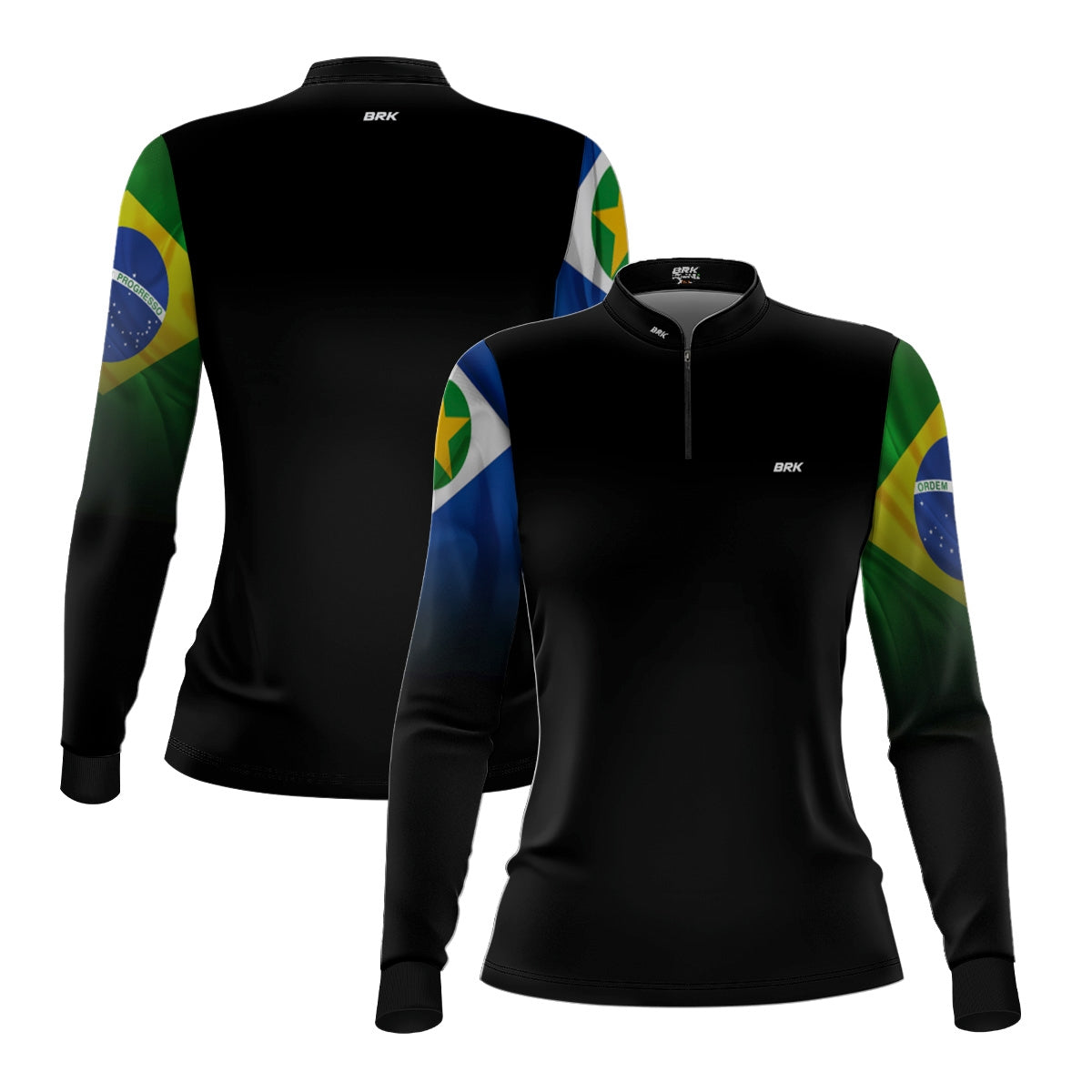 Camisa Agro Feminina Brk Mato Grosso Brasil com Proteção UV50