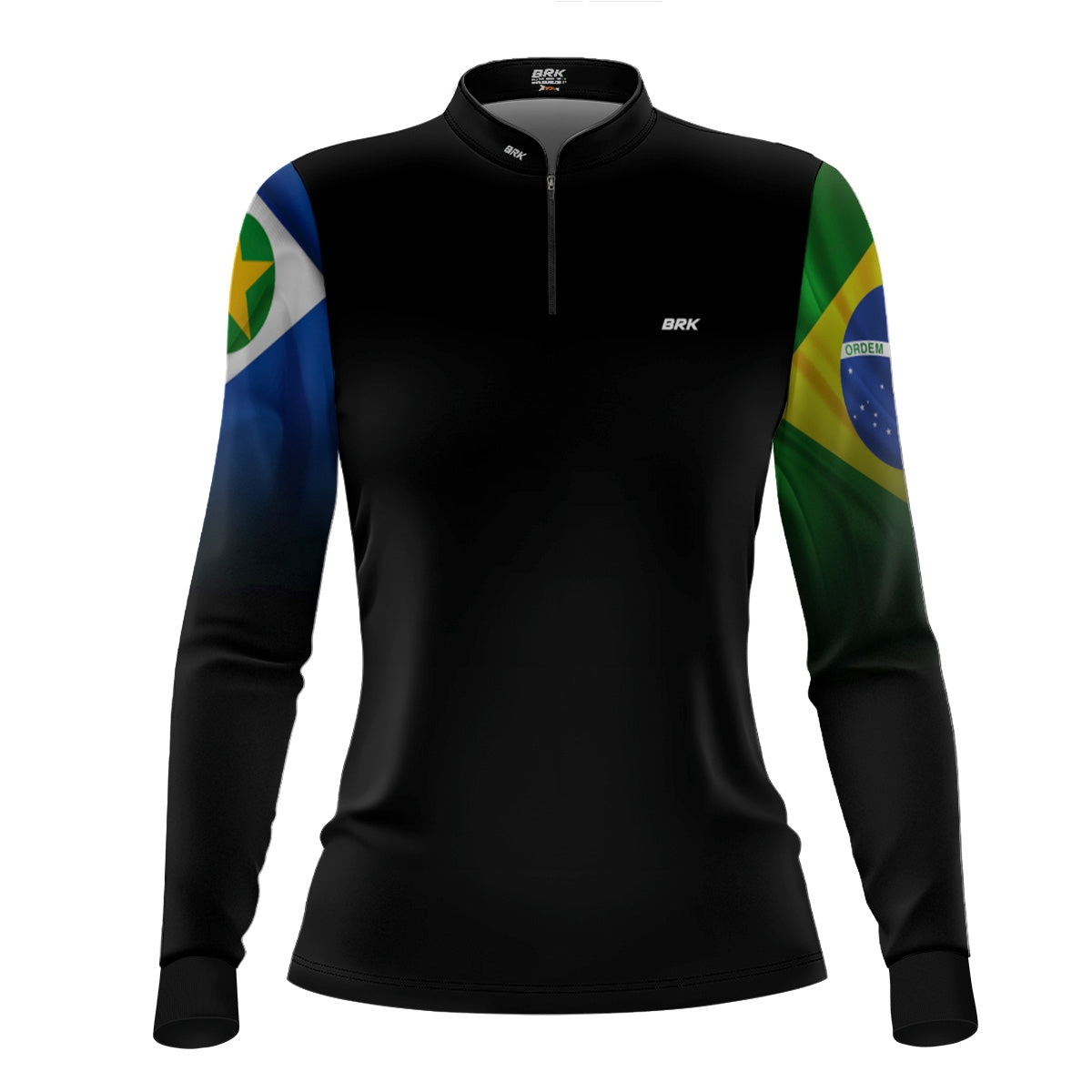 Camisa Agro Feminina Brk Mato Grosso Brasil com Proteção UV50