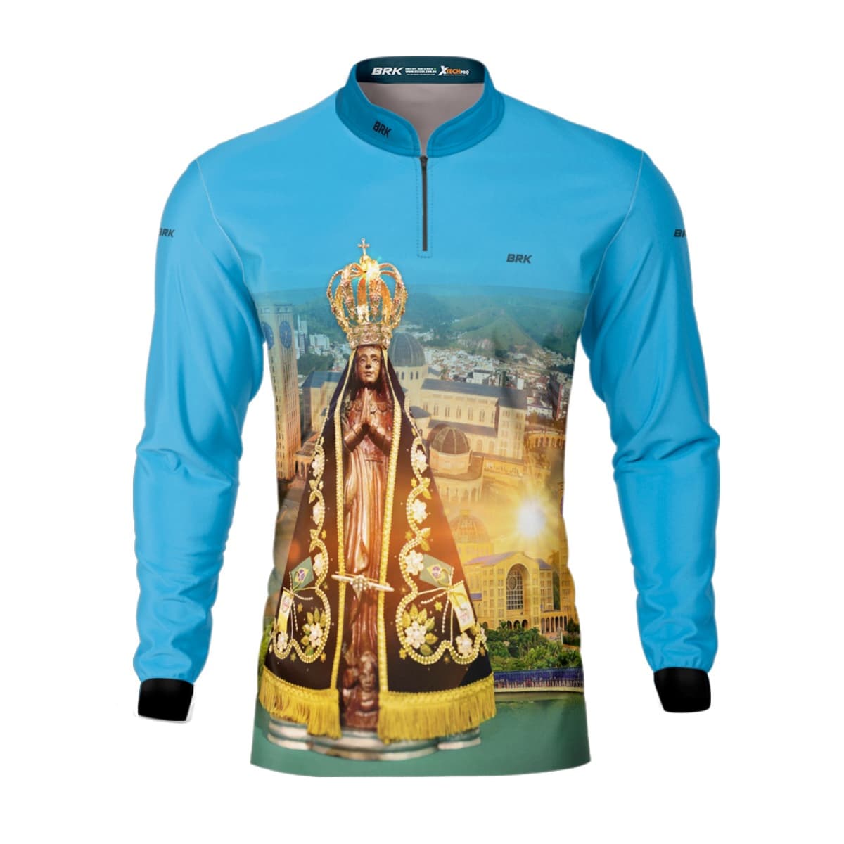 Camisa Agro Brk Azul Nossa Senhora com Proteção Solar UV50+