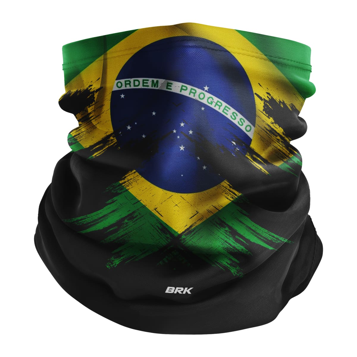Bandana Tubeneck Agro Brk Multifuncional Bandeira do Brasil 2 com Proteção Solar UV50+