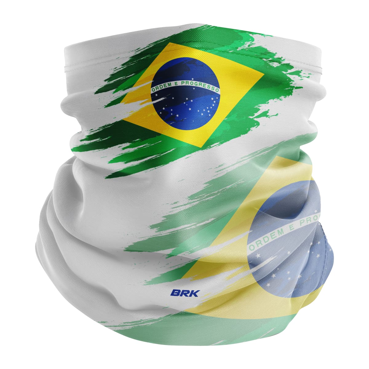 Bandana Tubeneck Agro Brk Multifuncional Branca Brasil com Proteção Solar UV50+