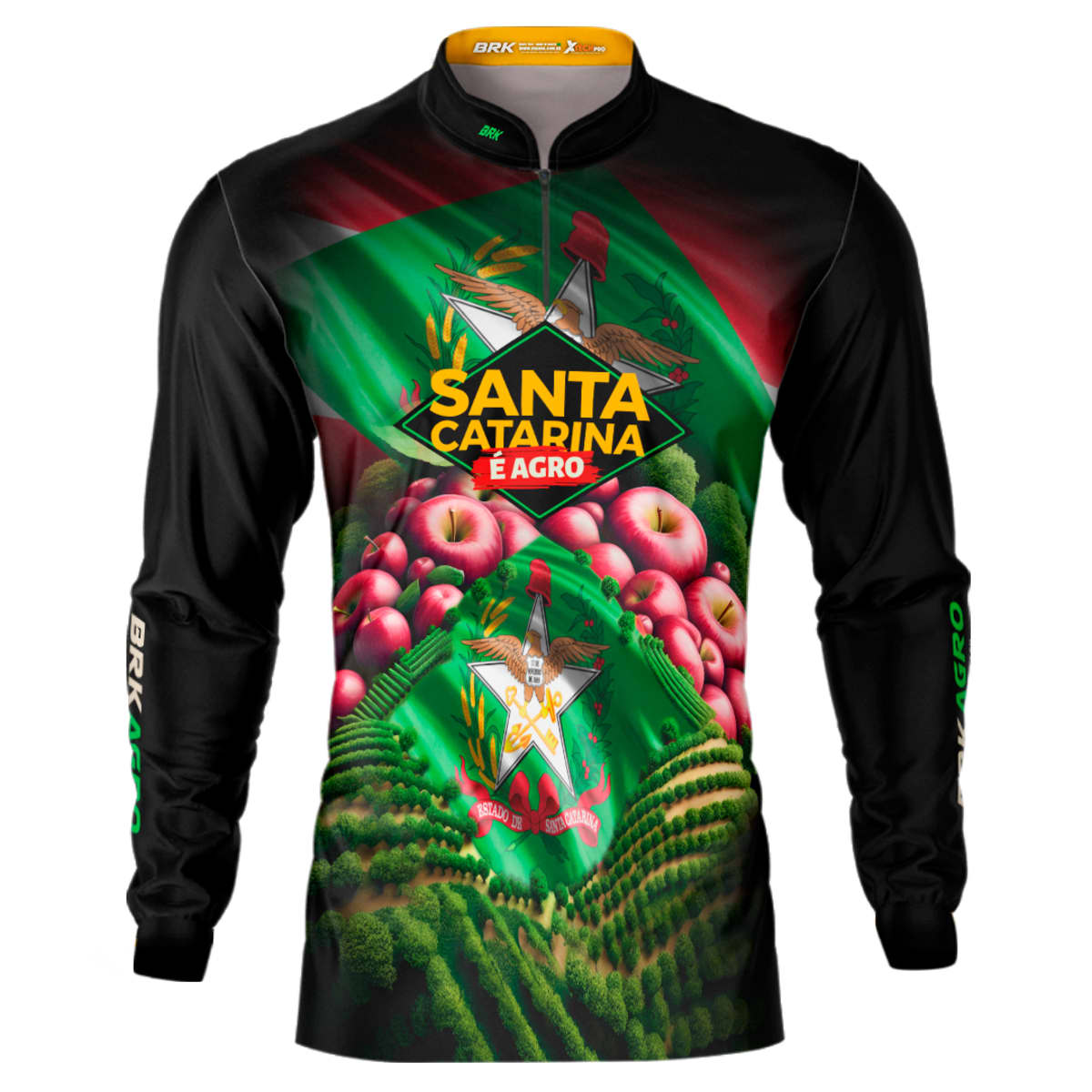 Camisa Agro Brk Santa Catarina Maçãs com Proteção Solar UV50+