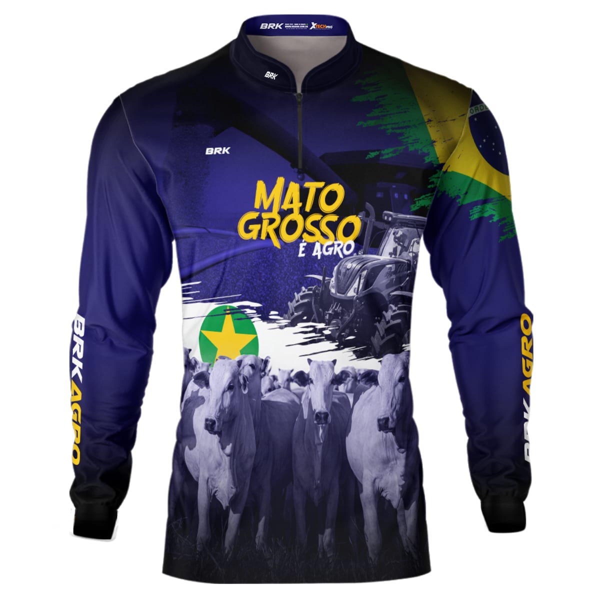 Camisa Agro Brk Agro é Mato Grosso com Proteção Solar UV50+