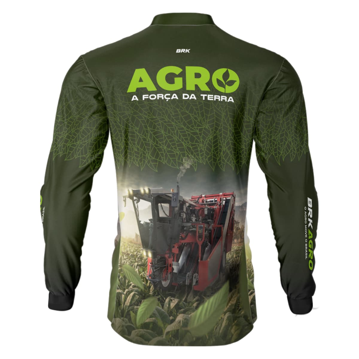 Camisa Agro Brk Plantação de Tabaco Força da Terra com Proteção Solar UV50+