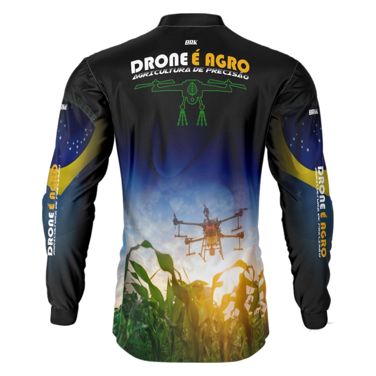 Camisa Agro Brk Drone é Agro com Proteção Solar UV50+