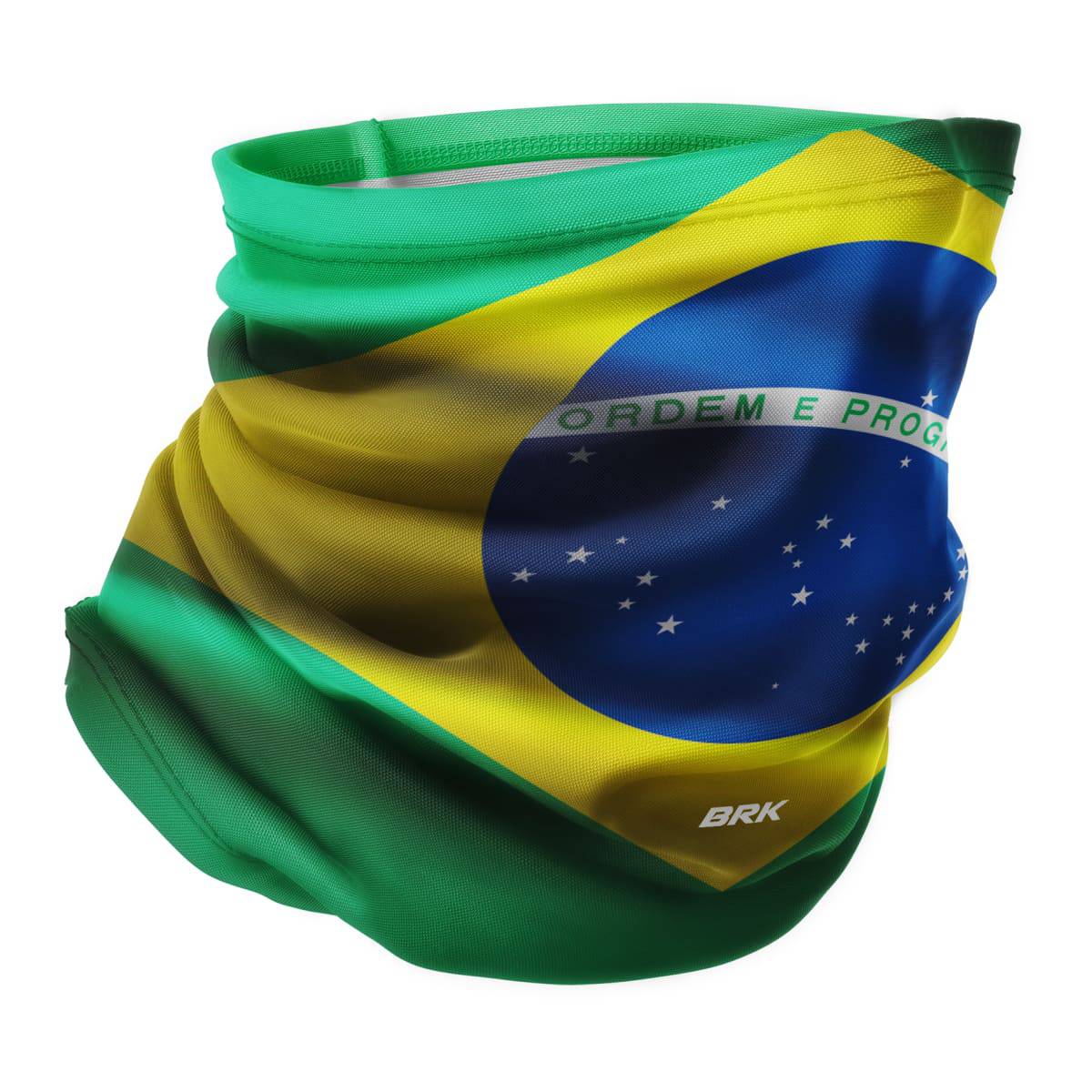 Bandana Tubeneck Agro Brk Multifuncional Bandeira do Brasil 3 com Proteção Solar UV50+