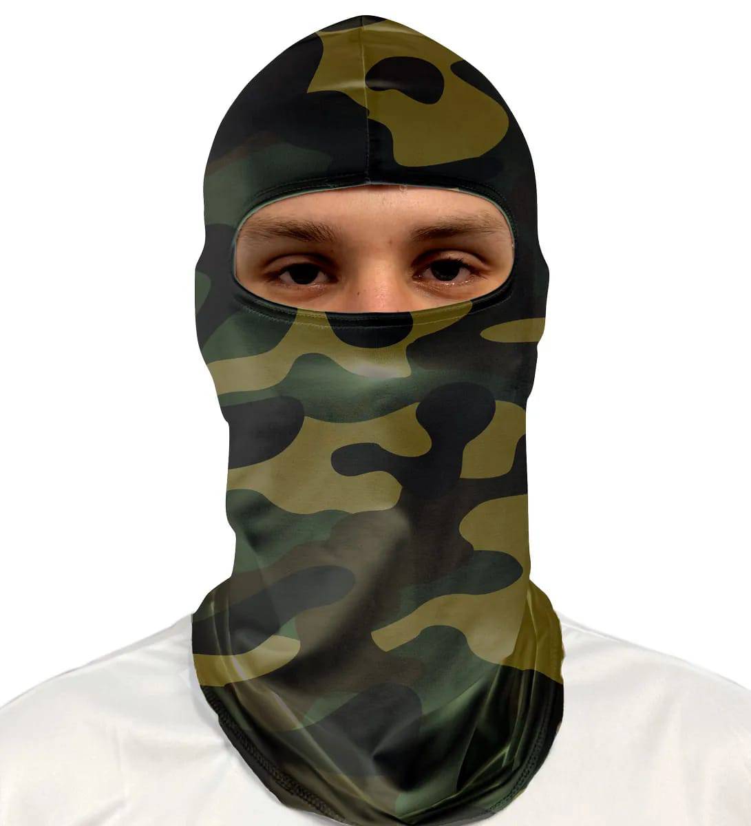 Balaclava Camuflada Floresta Brk com Proteção UV50+