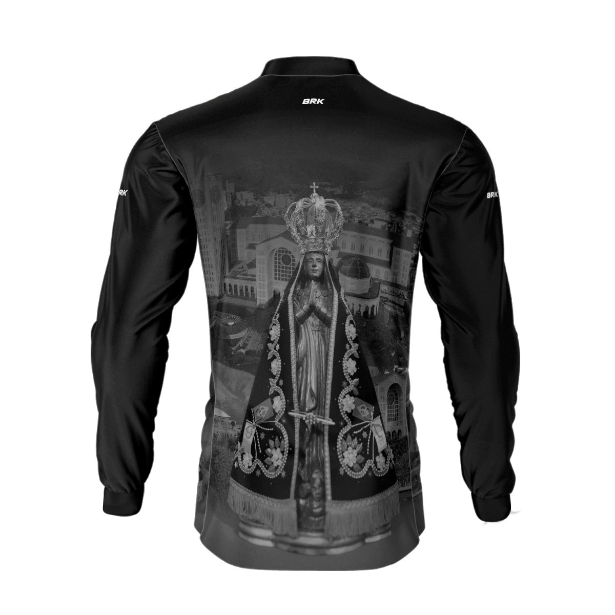 Camisa Agro Brk Preta Nossa Senhora Aparecida com Proteção Solar UV50+
