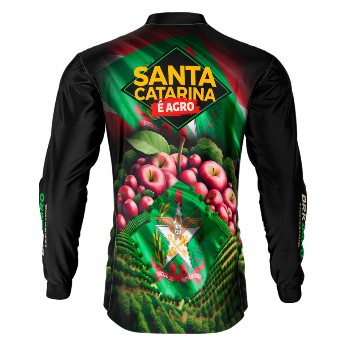 Camisa Agro Brk Santa Catarina Maçãs com Proteção Solar UV50+