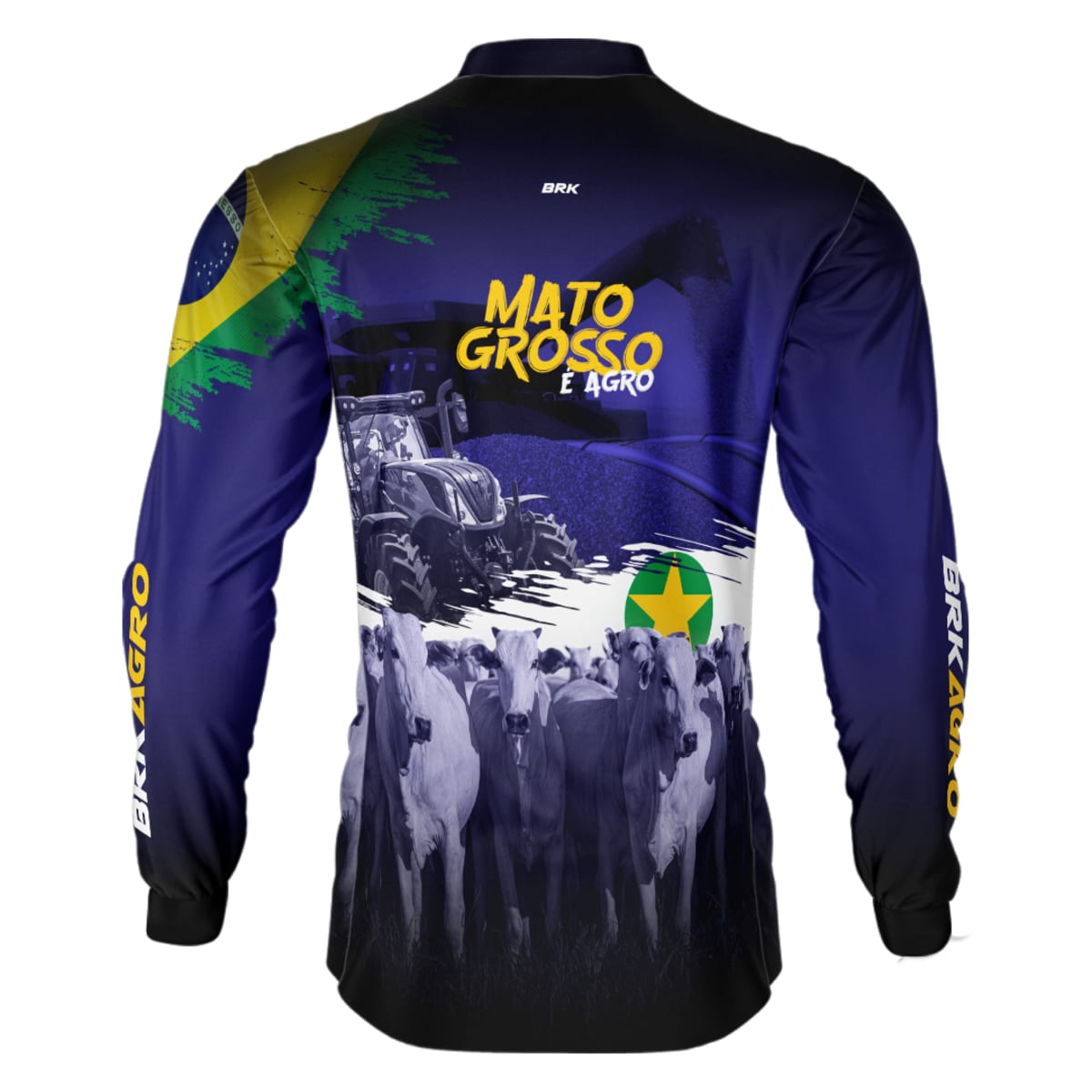 Camisa Agro Brk Agro é Mato Grosso com Proteção Solar UV50+