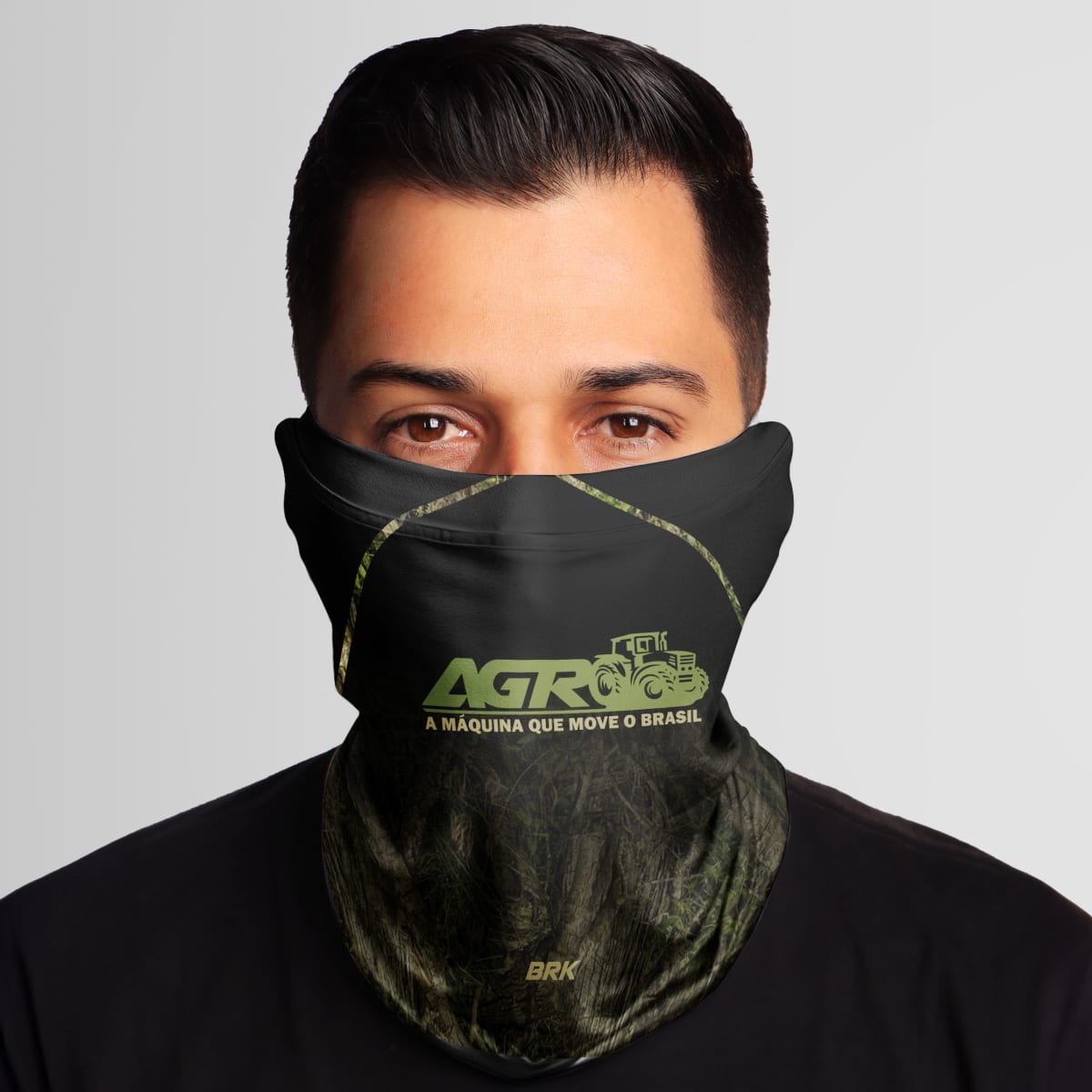 Bandana Tubeneck Agro Brk A Máquina que Move o Brasil com Proteção Solar UV50+