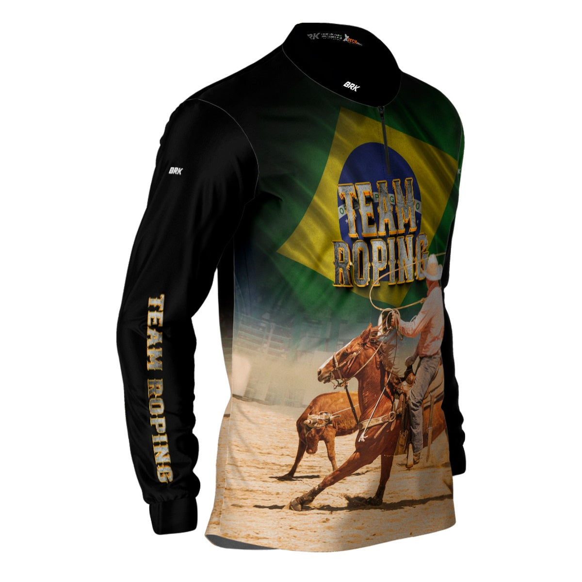 Camisa Agro Brk Team Roping BR Proteção Solar UV50+