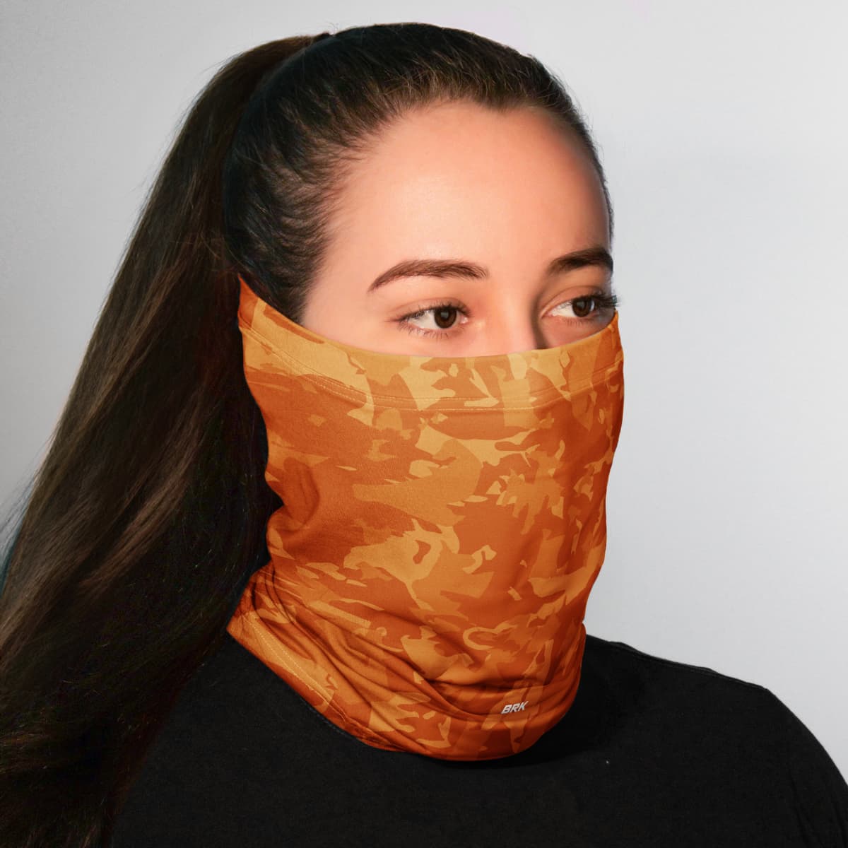 Bandana Tubeneck Agro Brk Laranja Camuflado com Proteção Solar UV50+