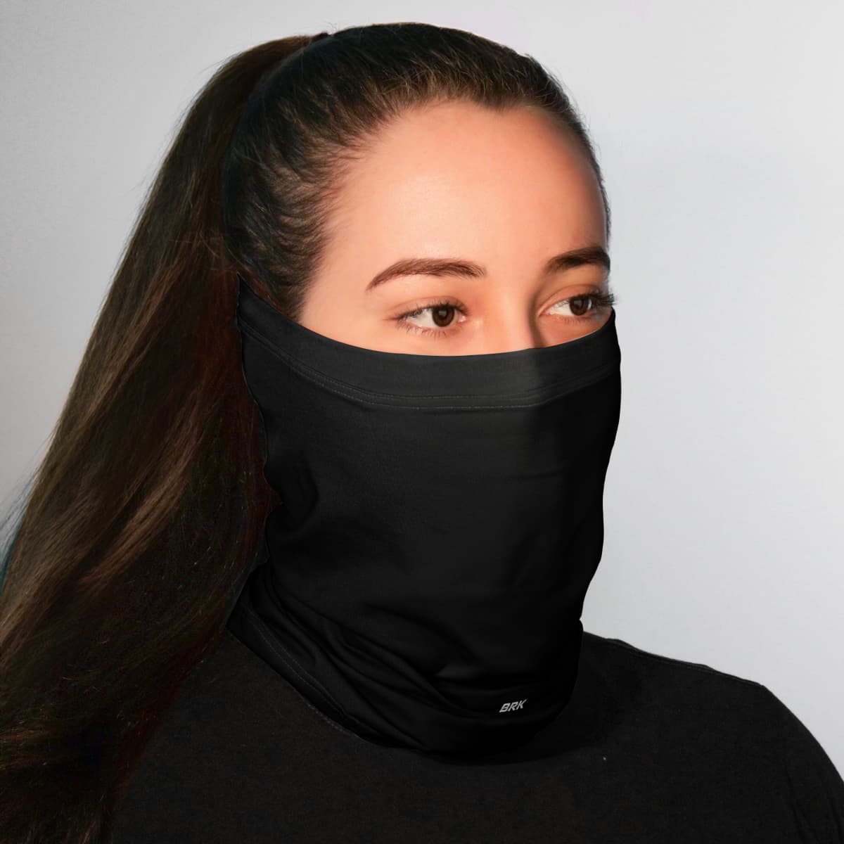 Bandana Tubeneck Agro Brk Preto Liso com Proteção Solar UV50+