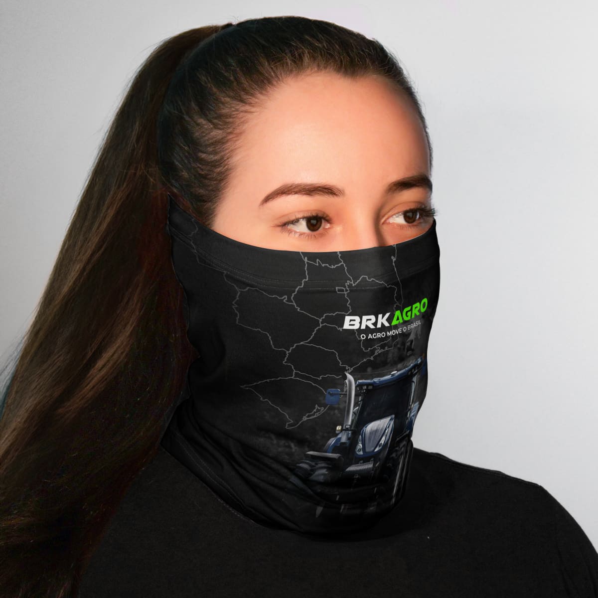 Bandana Tubeneck Agro Brk O Agro Move o Brasil com Proteção Solar UV50+