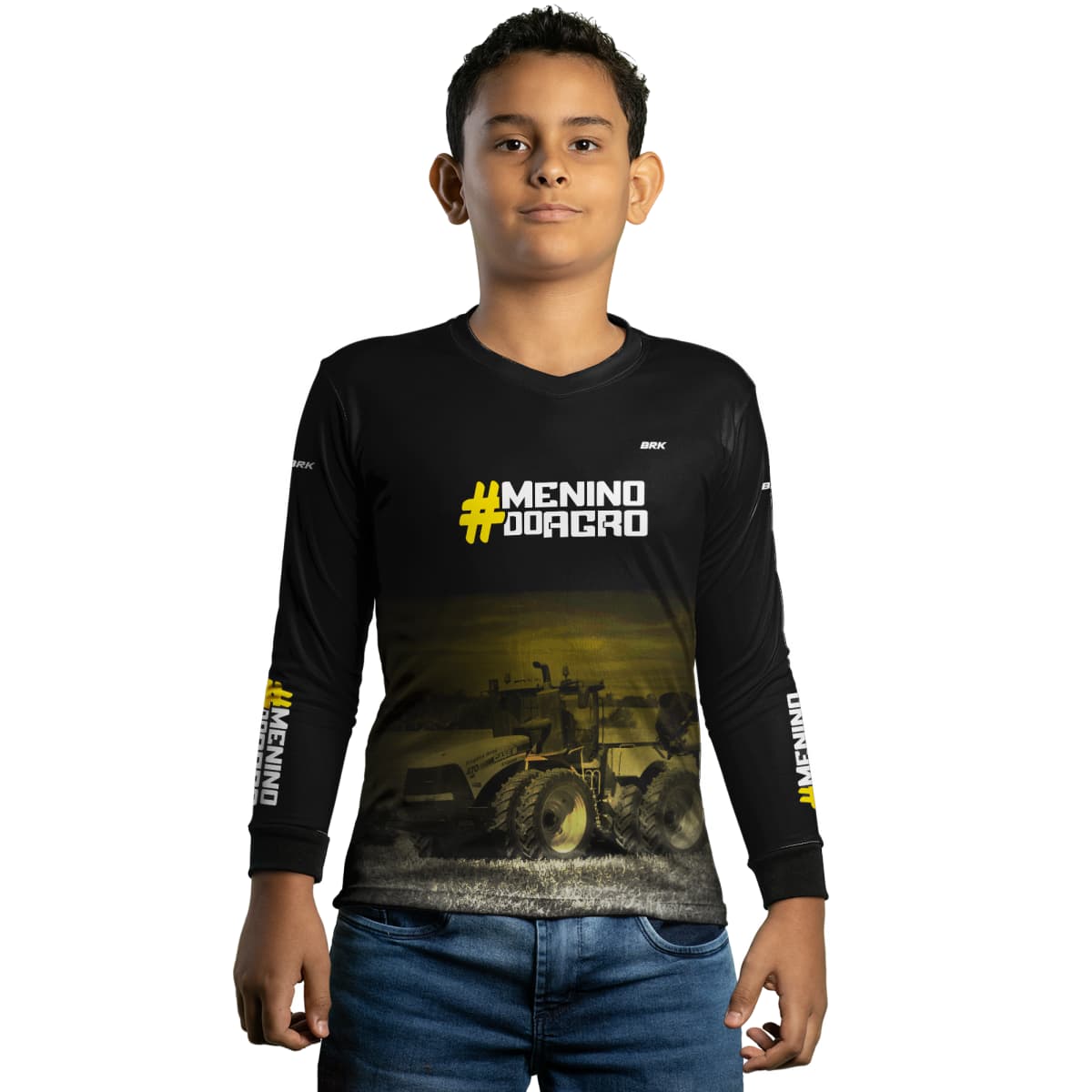 Camisa Infantil Agro Brk Menino do Agro com Proteção Solar UV50+