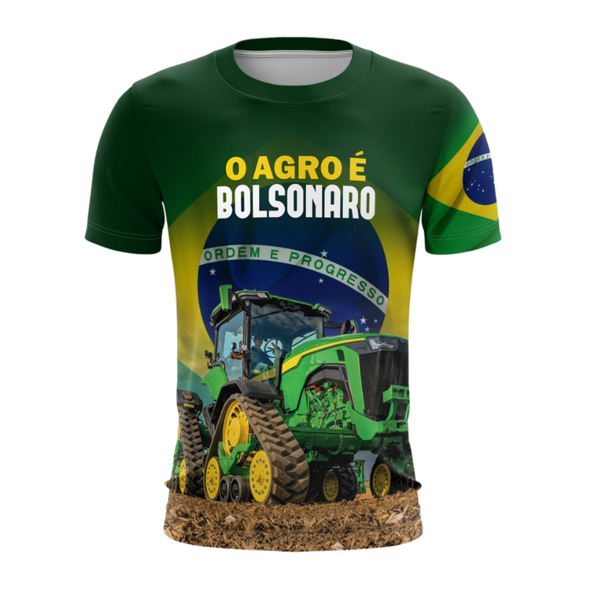 Camiseta Brasil Patriota Agro com Bolsonaro Envio Imediato