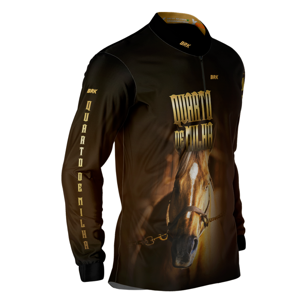 Camisa Agro Brk Rosto Quarto de Milha Proteção Solar UV50+