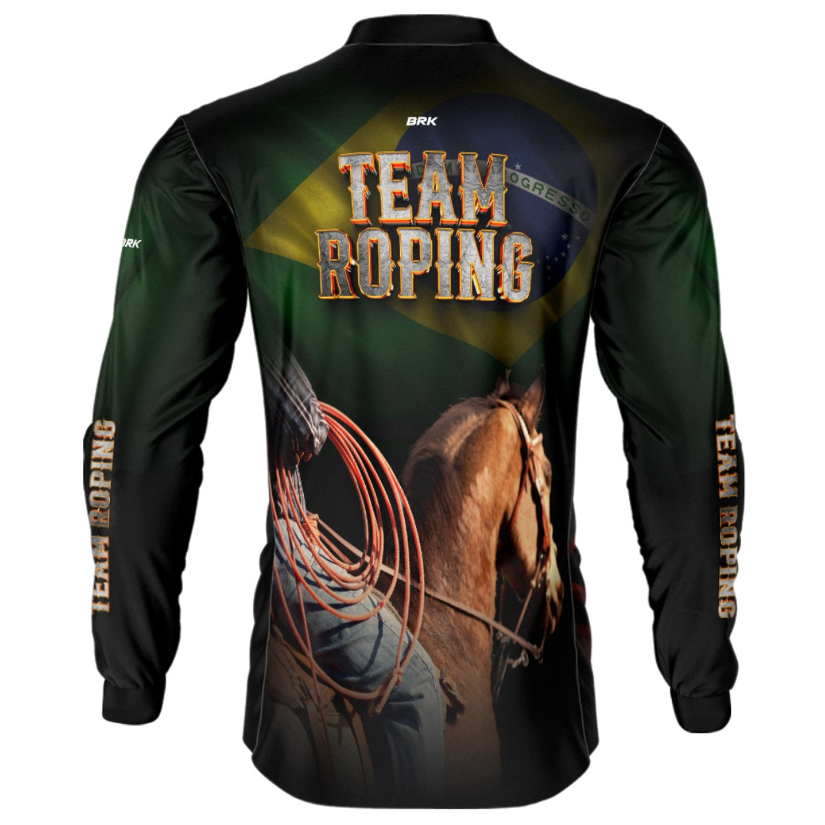 Camisa Agro Brk Team Roping Brasil 2 com Proteção Solar UV50+