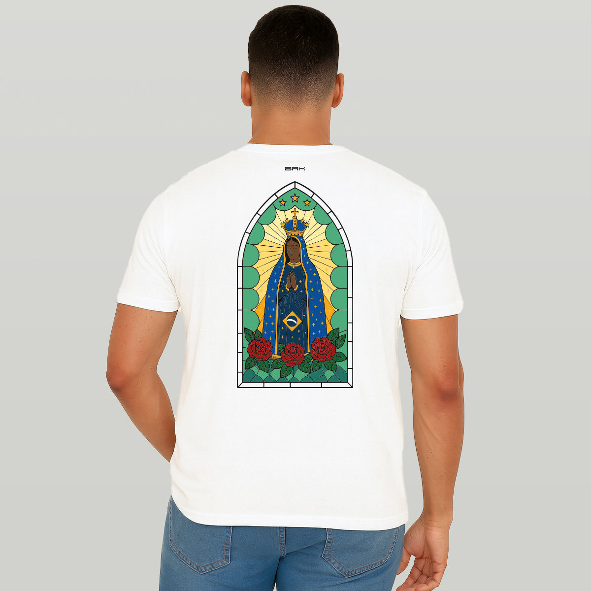 Camiseta Agro Brk Padroeira do Brasil com Algodão Premium