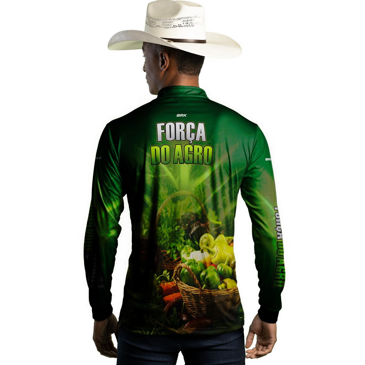 Camisa Agro Brk A Força do Agro Produtor de Hortaliças com UV50+