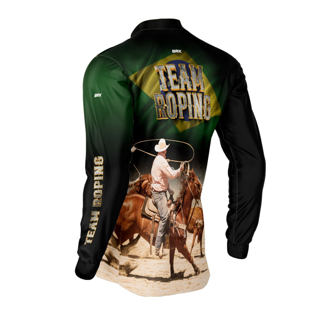 Camisa Agro Brk Team Roping BR Proteção Solar UV50+