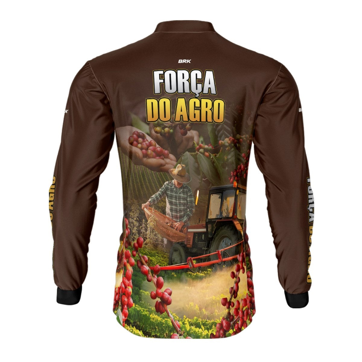 Camisa Agro Brk A Força do Agro Produtor de Café com Proteção Solar UV50+