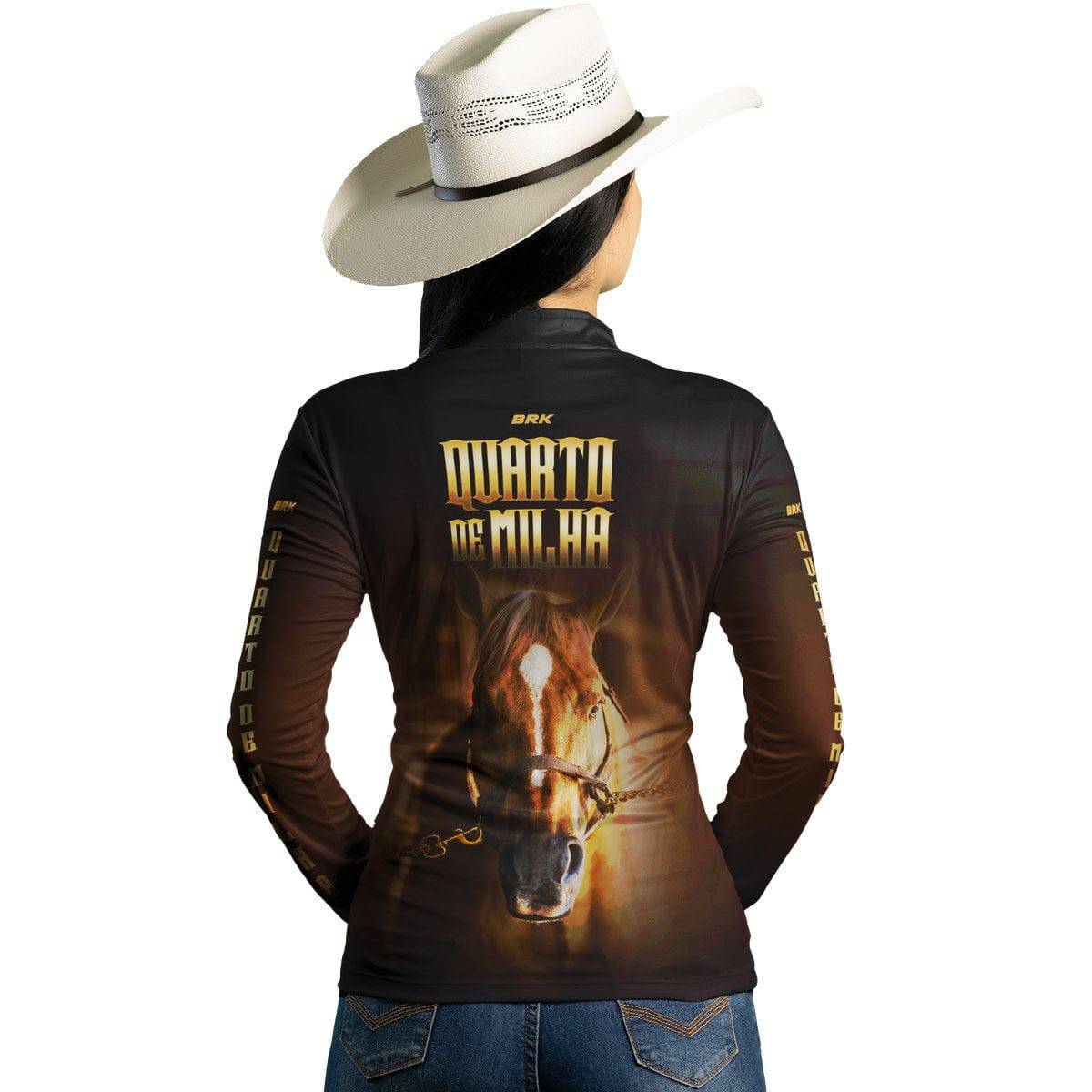 Camisa Agro Brk Rosto Quarto de Milha Proteção Solar UV50+