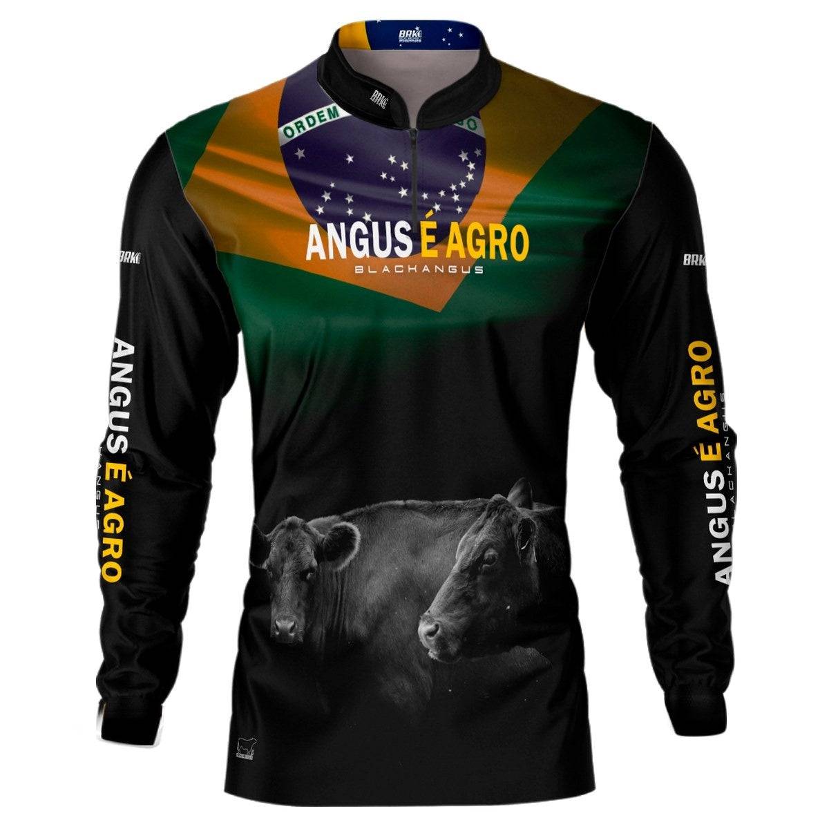 Camisa Agro Brk Angus é Agro Brasil com Proteção Solar UV50+
