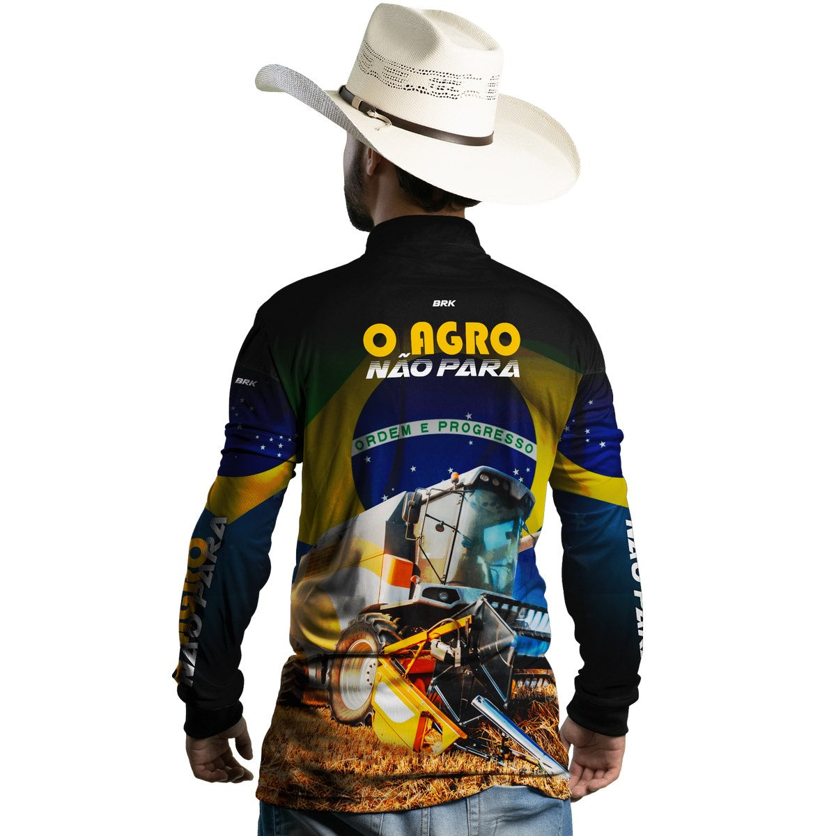 Camisa Agro Brk O Agro Não Para Proteção Solar UV50+