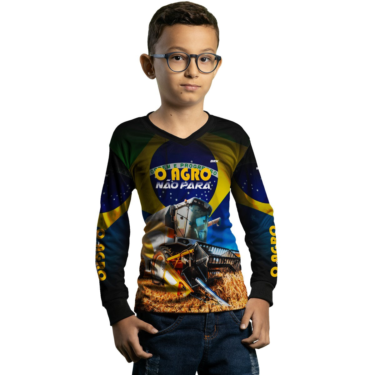 Camisa Agro Brk O Agro Não Para Proteção Solar UV50+