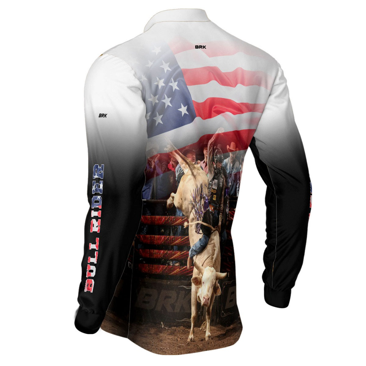 Camisa Agro Brk Branca Rodeio USA com Proteção Solar UV50+
