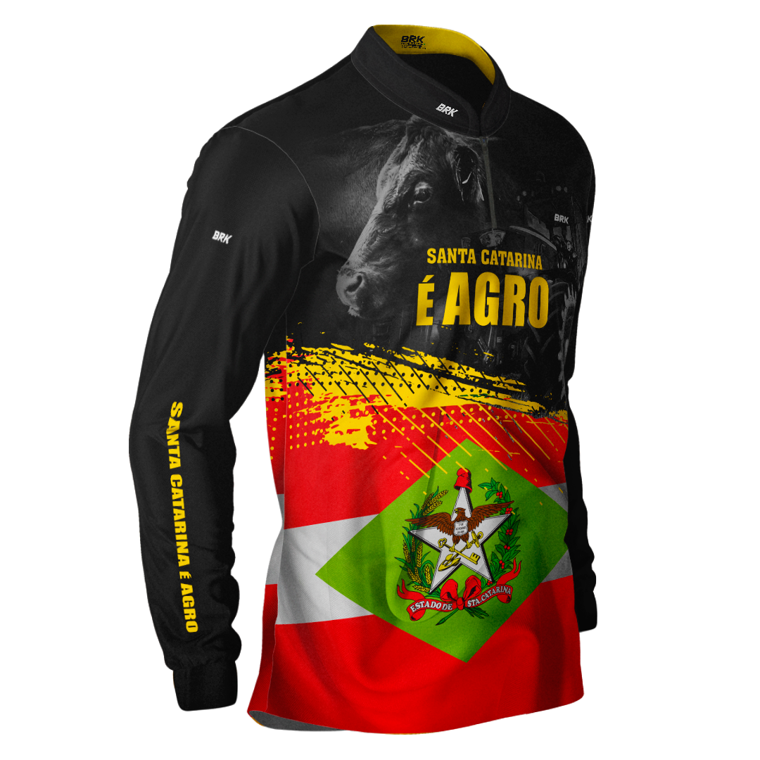 Camisa Agro Brk Santa Catarina é Agro com Proteção Solar UV50+