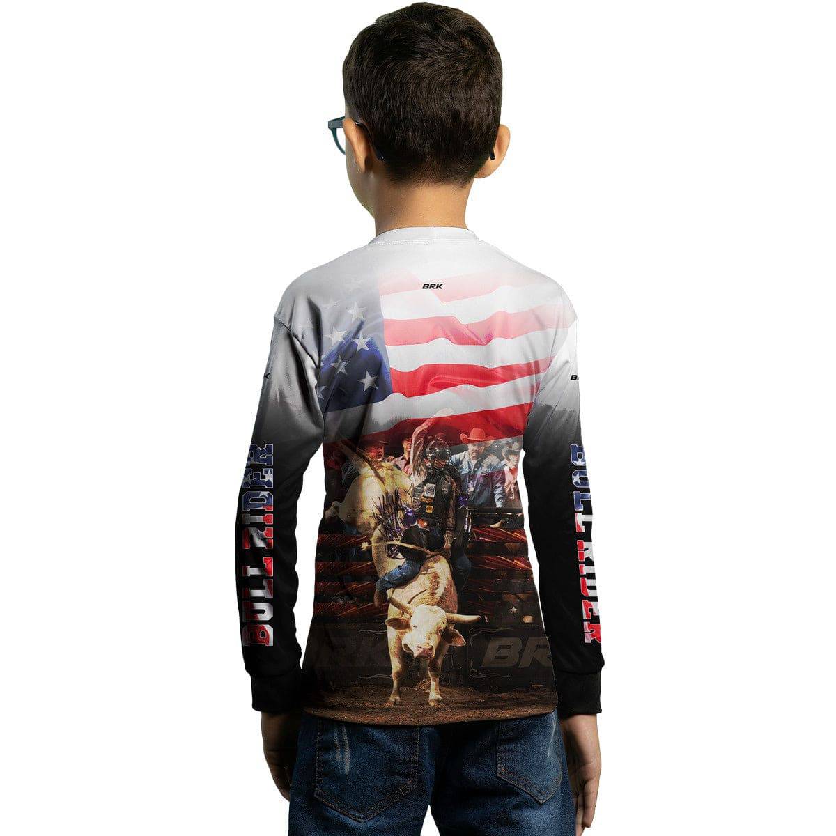 Camisa Agro Brk Branca Rodeio USA com Proteção Solar UV50+